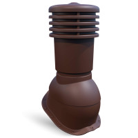 Вентиляционный выход Ventos X Metal F22 150мм коричневый RAL 8017 🏠 Первый Дом