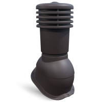 Вентиляционный выход Ventos X Metal F22 150мм коричневый RAL 8019 🏠 Первый Дом