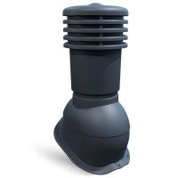 Вентиляционный выход Ventos X Metal F22 150мм графит RAL 7024 🏠 Первый Дом