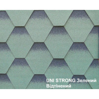 Битумная черепица Uni Strong Зеленый оттененный 🏠 Первый Дом