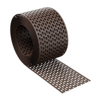 Вентиляционная решетка Eurovent EAVES Grate PVC RAL 8019 Коричневый 100мм, 5м 🏠 Первый Дом