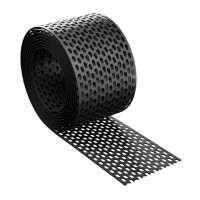 Вентиляционная решетка Eurovent EAVES Grate PVC RAL 9005 Черный 100мм, 5м 🏠 Первый Дом