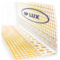 Кутник перфорований пластиковий 3,0м з сіткою 7x7см 145г/м2 GP LUX 🏠 «Перший Дім»