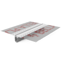 Профиль ПВХ дилатационный Е-образный прямой с сеткой 2м 🏠 Первый Дом