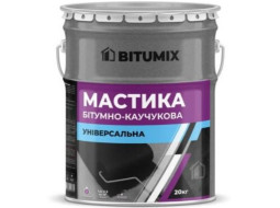 Мастика битумная каучуковая МБК универсальная BITUMIX (20кг) Винница