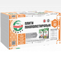 Плита пенополистирольная ANSERGLOB EPS-80 1000x1000x20мм 🏠 Первый Дом
