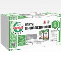 Плити пiнополiстирольнi ANSERGLOB EPS-30 1000x1000x40мм 🏠 «Перший Дім»