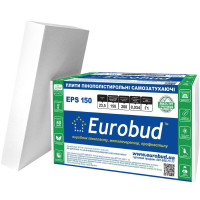 Пінопласт Eurobud EPS 150 1000x1000x100мм 🏠 «Перший Дім»