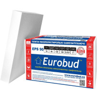 Пенопласт Eurobud EPS 90 1000x1000x20мм 🏠 Первый Дом