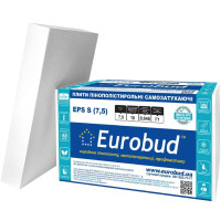 Пінопласт Eurobud EPS S (7.5) 1000x1000x50мм 🏠 «Перший Дім»