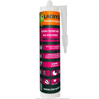Клей-герметик Lacrysil MS POLYMER Універсальний Білий 0.4 кг 🏠 «Перший Дім»