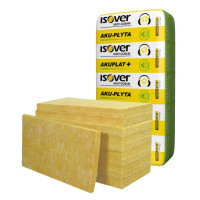 Мінеральний уткплювач Isover АкуПлита (Akuplat) 1200x600x75 мм (8,64 м.кв) 🏠 «Перший Дім»