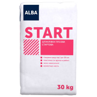 Шпаклевка гипсовая стартовая Альба START 30 кг 🏠 Первый Дом