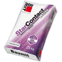 Baumit СтарКонтакт Уайт – клей шпатлевка высокоэластичная, для приклейки и защиты фасада из пенопласта, минваты 🏠 Первый Дом