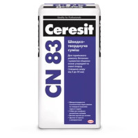 Ceresit CN 83 25кг Быстротвердеющая смесь для ремонта бетонных и цементно-песчаных оснований 5-35мм