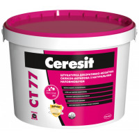 Ceresit CT 77 База Штукатурка декоративно-мозаичная силикон-акриловая с натуральным наполнителем 🏠 Первый Дом