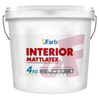 UFarb INTERIOR Mattlatex, 14 кг (інтер'єрна фарба з підвищеною покривною здатністю для стін та стель) Івано-Франківськ 🏠 Перший Дім