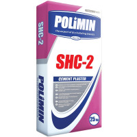 Polimin SHC-2 CEMENT PLASTER Цементна штукатурка 25 кг Київ 🏠 Перший Дім