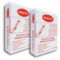 Штукатурка гіпсова PRACTIC машиного нанесення 25кг. бренд PRACTIC Iвано-Франківськ