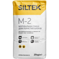 Siltek M-2 Строительная смесь для пористых блоков (25кг) 🏠 Первый Дом