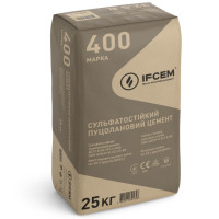 Сульфатостойкий пуцелановый цемент СЭМ IV/В(P-V) 32.5 R-SR паллетизированный ((25 кг) европакет на поддоне (1400 кг)) 🏠 Первый Дом