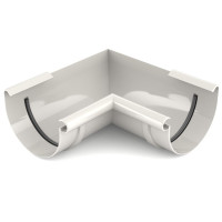 Кут внутрішній 90° BRYZA 100мм, білий 🏠 «Перший Дім»