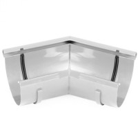 Кут внутрішній довільний BRYZA 125мм, білий 🏠 «Перший Дім»