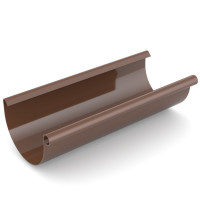 Желоб 125мм/3 м, коричневый 🏠 Первый Дом
