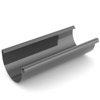 Желоб 125мм/3 м, графит 🏠 Первый Дом