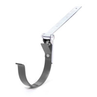 Кронштейн ринви регульований BRYZA 125мм, графіт 🏠 «Перший Дім»